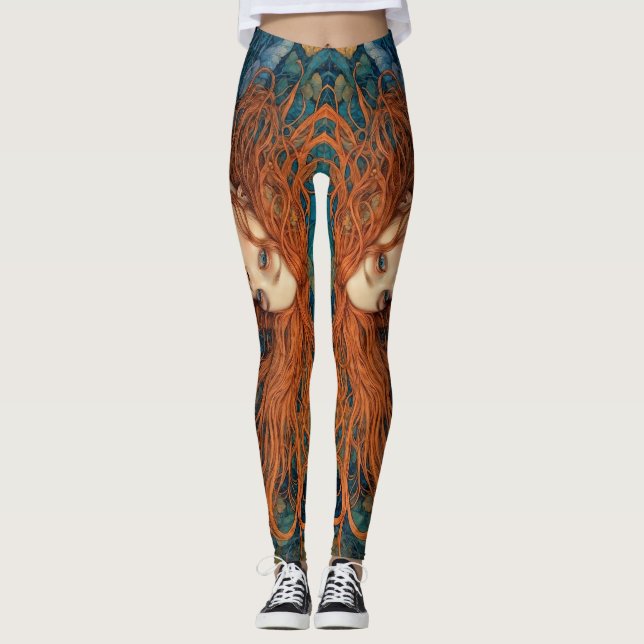 "Flame of the Tides" - A Colourful Portrait        Leggings (Vorderseite)