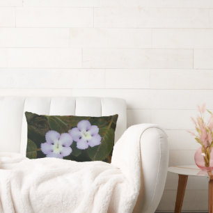 Flame Violet Tropische Wildblume Lendenkissen