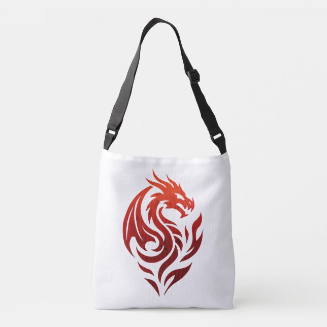 Flameborn Dargon Pakt Dargon Logo Tragetaschen Mit Langen Trägern (Rückseite)