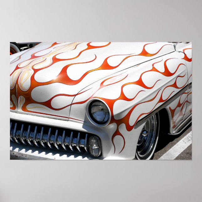 Flamed Kustom Poster (Vorne)