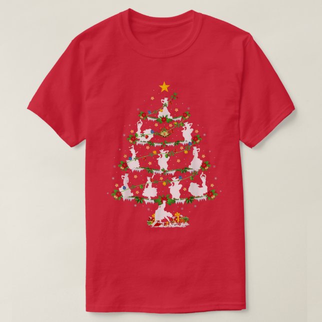 Flamenco Dance Lover Xmas Lighting Flamenco Christ T-Shirt (Design vorne)