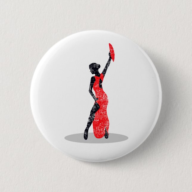Flamenco Dancer Button (Vorderseite)