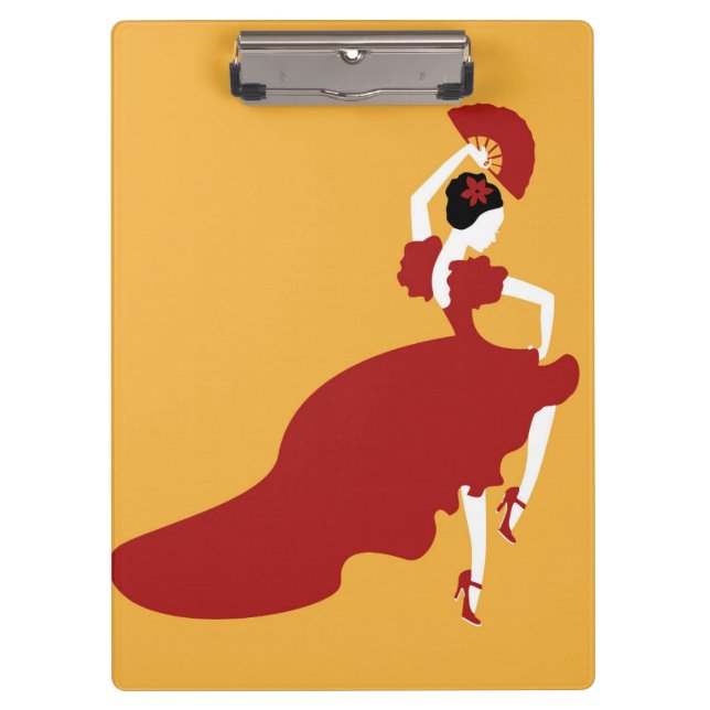 Flamenco Dancer Clipboard Klemmbrett (Vorderseite)