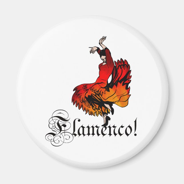 Flamenco Dancer Magnet (Vorne)