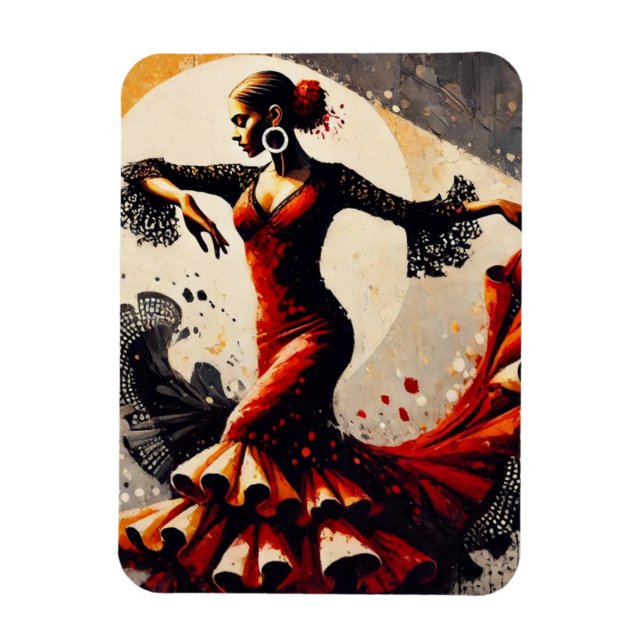 Flamenco Dancer Magnet (Vertikal)