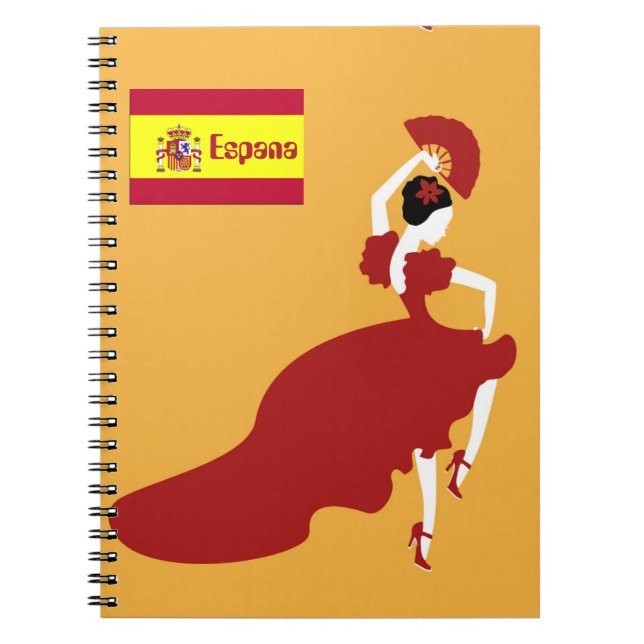 Flamenco Dancer-Notebook Notizblock (Vorderseite)