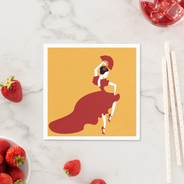 Flamenco Dancer Paper Napkin Serviette (Beispiel)