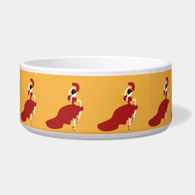 Flamenco Dancer Pet Bowl Napf (Vorderseite)