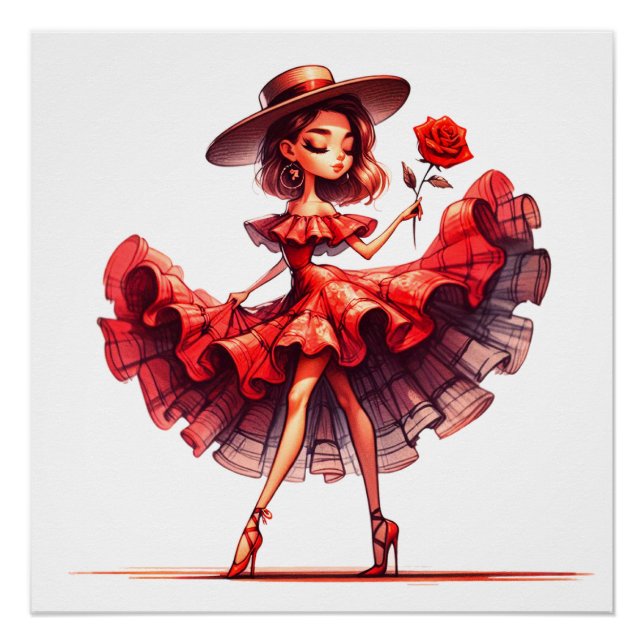 Flamenco Dancer Poster (Vorderseite)