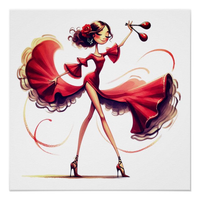 Flamenco Dancer Poster (Vorderseite)