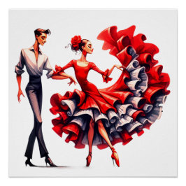 Flamenco Dancer Poster