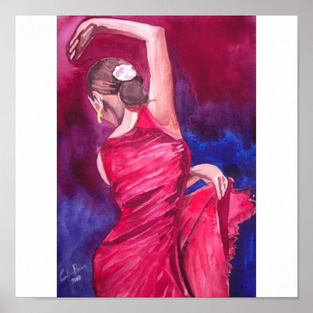 FLAMENCO DANCER POSTER (Vorne)