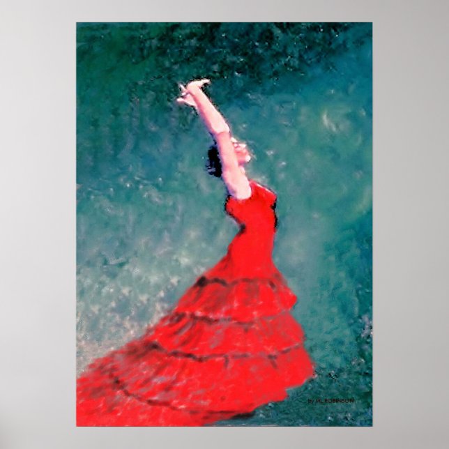 Flamenco Dancer Poster (Vorne)