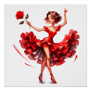 Flamenco Dancer Poster
