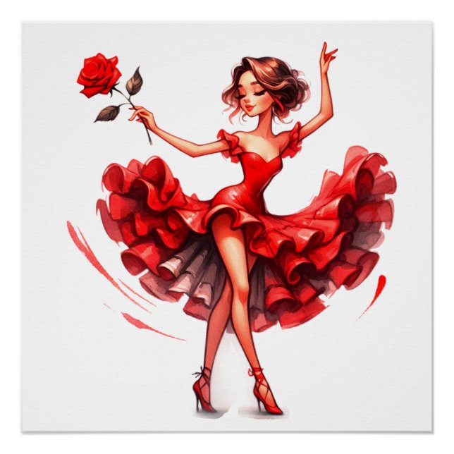 Flamenco Dancer Poster (Vorderseite)