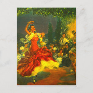 Flamenco Dancer Postkarte