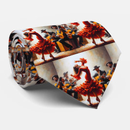 Flamenco Dancer Spanish Music Band Krawatte