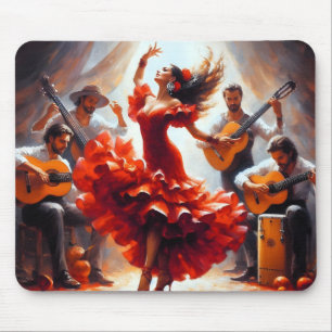 Flamenco Dancer Spanish Music Band Mousepad