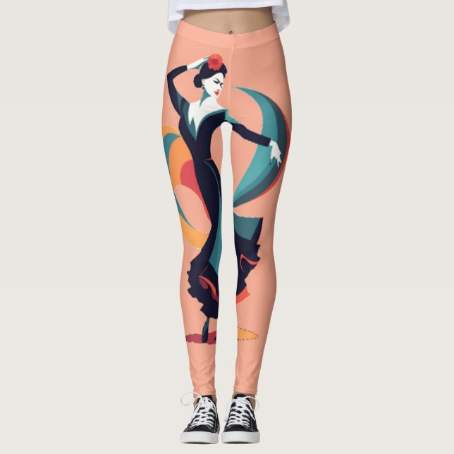 Flamenco Dancer Thunder_Cove Leggings (Vorderseite)