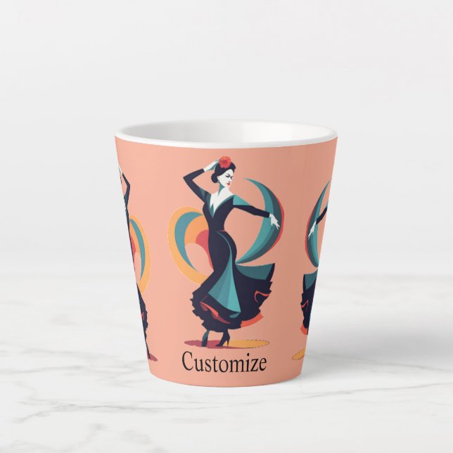 Flamenco Dancer Thunder_Cove Milchtasse (Vorderseite)