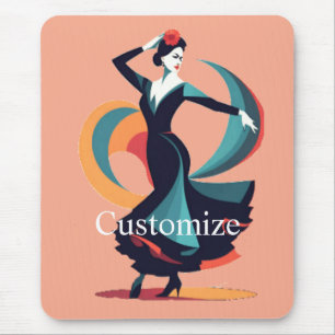 Flamenco Dancer Thunder_Cove Mousepad