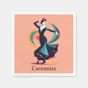 Flamenco Dancer Thunder_Cove Serviette
