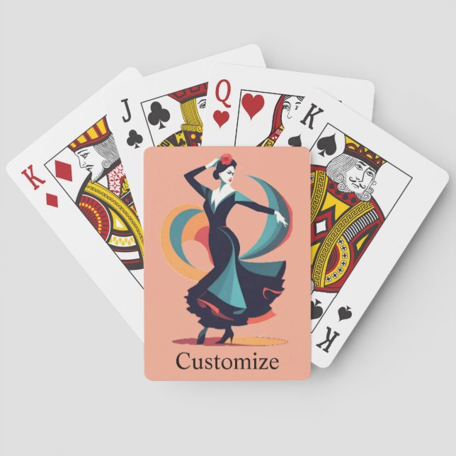 Flamenco Dancer Thunder_Cove Spielkarten (Rückseite)