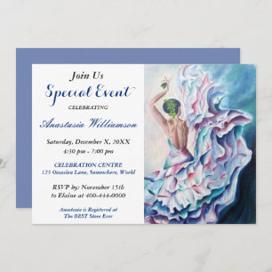 FLAMENCO DANCING PARTY EVITE EINLADUNG