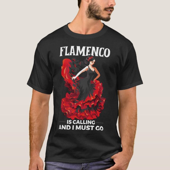 Flamenco Dancing Spanish Dancer Spanien Flamenco D T-Shirt (Vorderseite)
