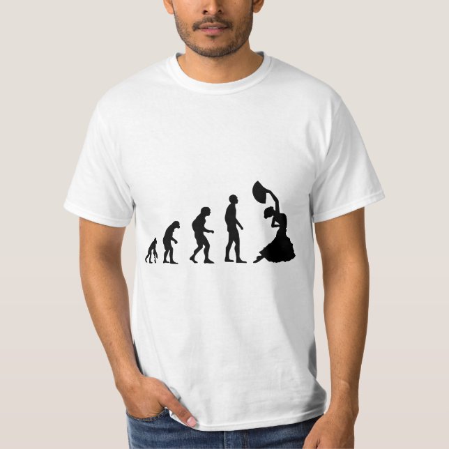 Flamenco Evolution Dance Spain Espana Men And Wome T-Shirt (Vorderseite)