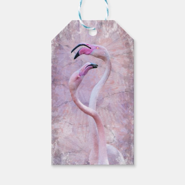 Flamenco-Gift-Tags Geschenkanhänger (Vorderseite)
