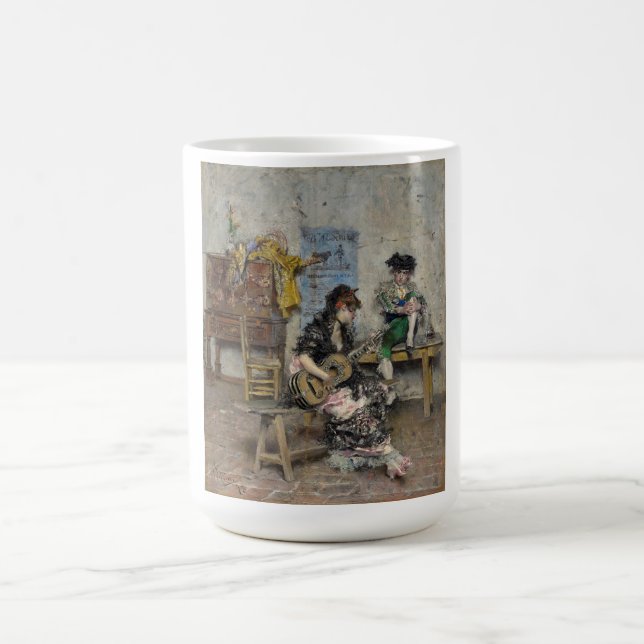 Flamenco-Gitarrenspielerin (spanische Gitarrist) Kaffeetasse (Mittel)