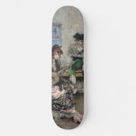 Flamenco-Gitarrenspielerin (spanische Gitarrist) Skateboard