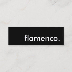 Flamenco. Mini Visitenkarte