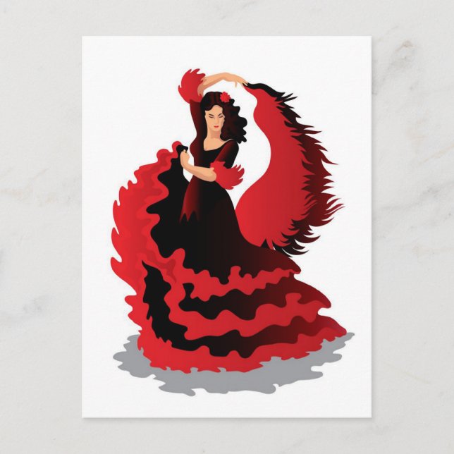 Flamenco Postkarte (Vorderseite)