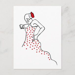 Flamenco Postkarte