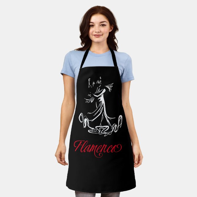 Flamenco Schürze (Getragen)