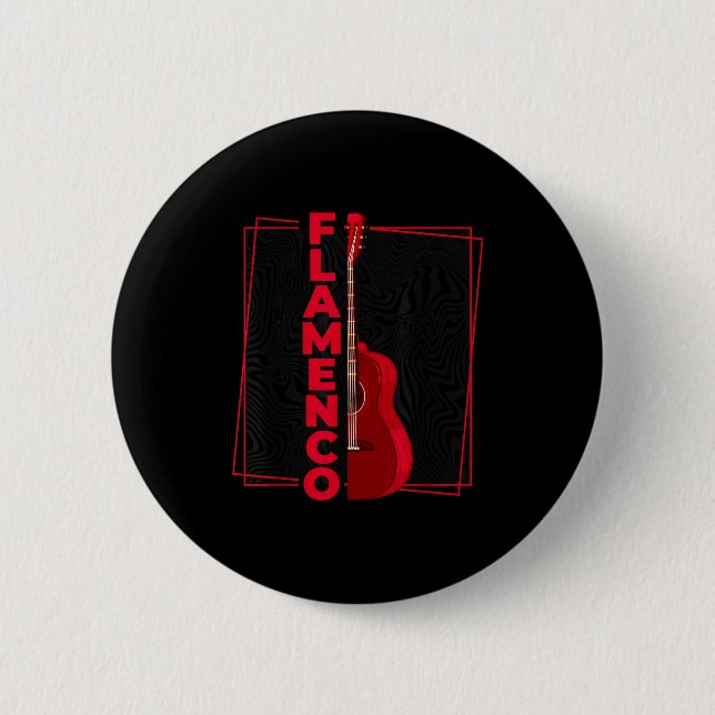 Flamenco _ Spanish Dance Guitar _ Spain Flamenco  Button (Vorderseite)