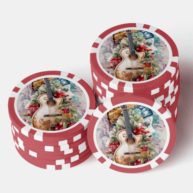Flamenco-Stimmung Poker Chip (Stapel)
