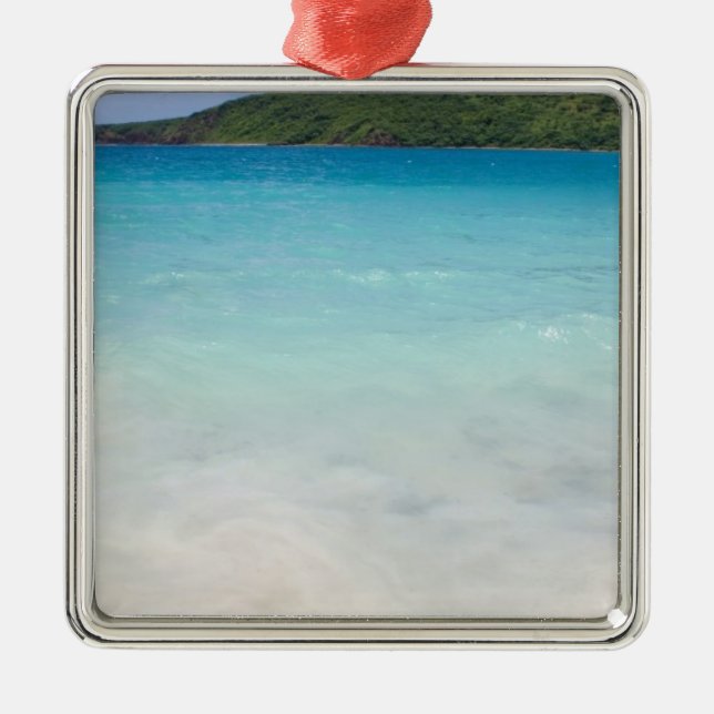 Flamenco-Strand Culebra Silbernes Ornament (Vorne)