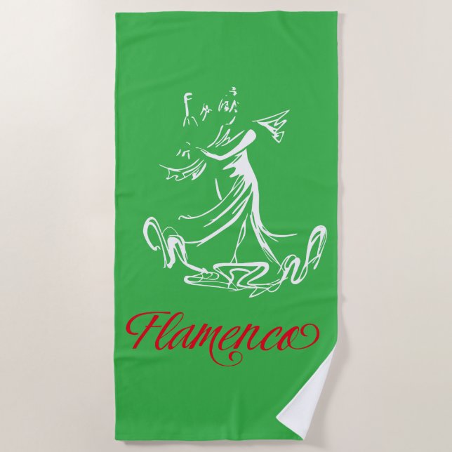 Flamenco Strandtuch (Vorderseite)