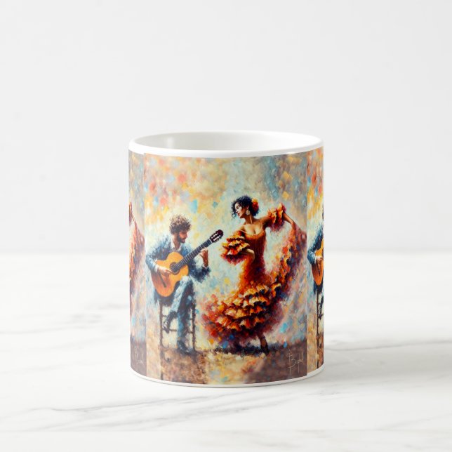 Flamenco-Tanz Kaffeetasse (Mittel)