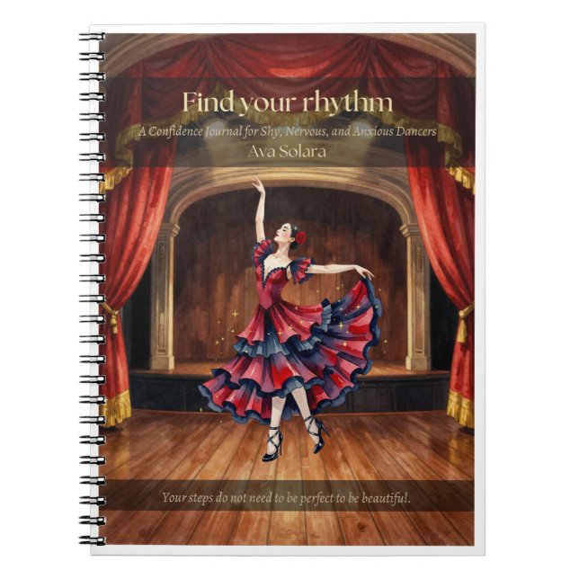 Flamenco-Tänzer-Notizbuch  Notizblock (Vorderseite)