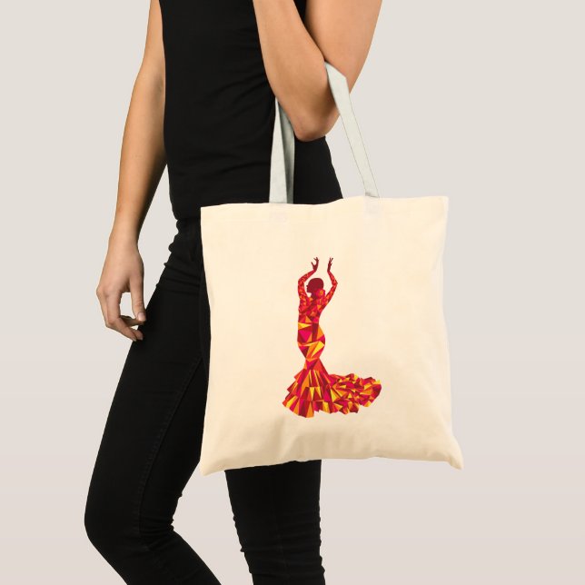 Flamenco-Tänzer-Reise-Taschen-Tasche Tragetasche (Vorderseite (Produkt))