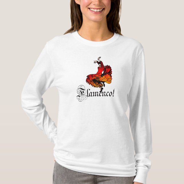 Flamenco-Tänzer T-Shirt (Vorderseite)
