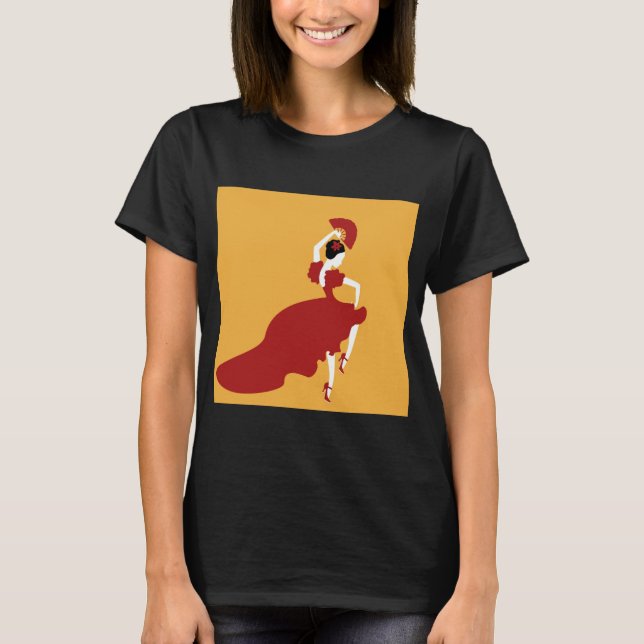 Flamenco-Tänzer T-Shirt (Vorderseite)