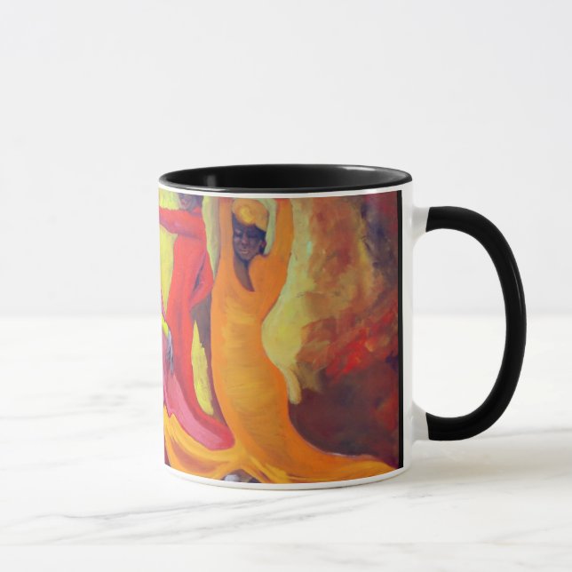Flamenco-Tasse - besonders angefertigt - Tasse (Rechts)