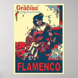 Flamenco, Text hinzufügen Poster