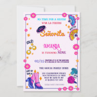Flamenco Thema Geburtstagsparty Einladung