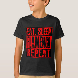 Flamengo Fußball - T-Shirt Eat Sleep Flamengo Repe